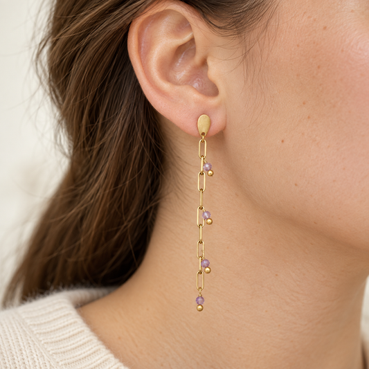 Boucles d'oreilles Infini