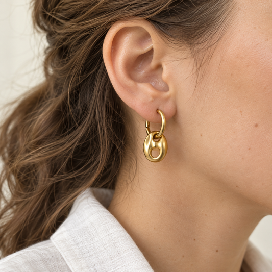 Boucles d'oreilles Moka