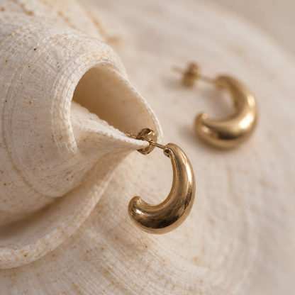 Boucles d'oreilles Virgule